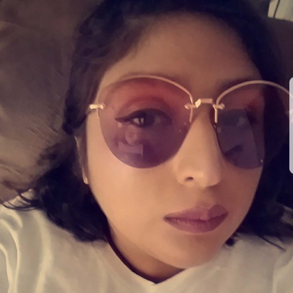 Rosegold purple pink obre sunglasses